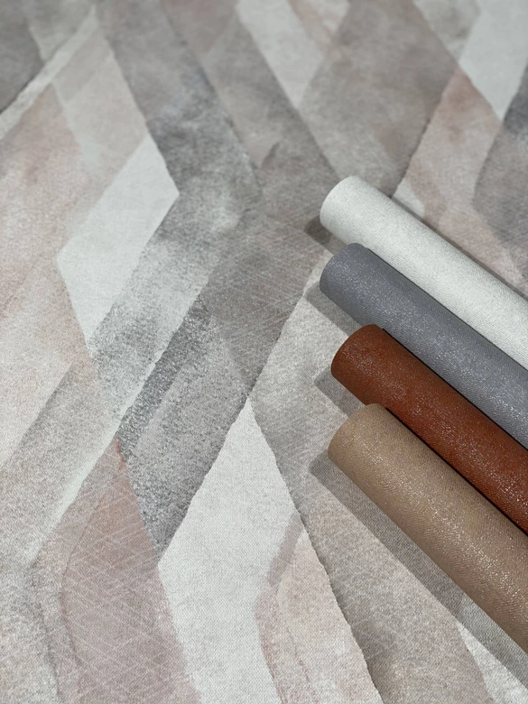 Ensfarvet tapet, non-woven Nuancer grå 