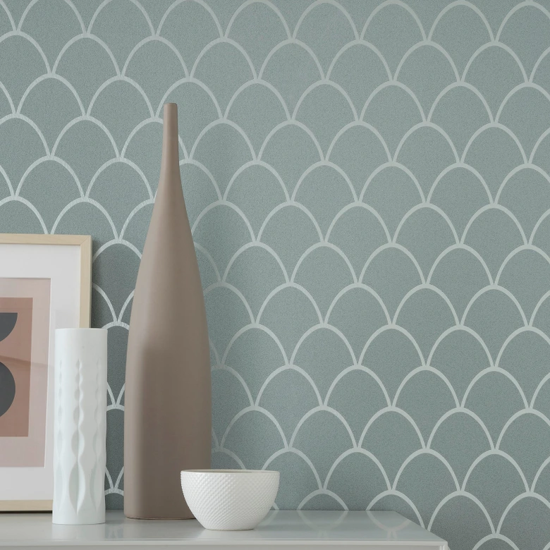 Papier peint intissé SCHÖNER-WOHNEN, papier peint graphique vert 