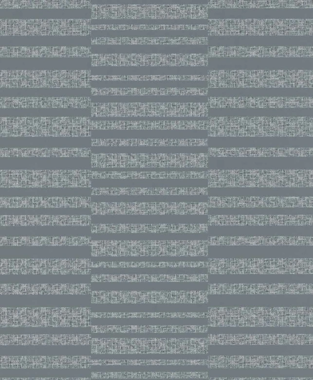 Papel pintado no tejido rayas horizontales moderno en gris 