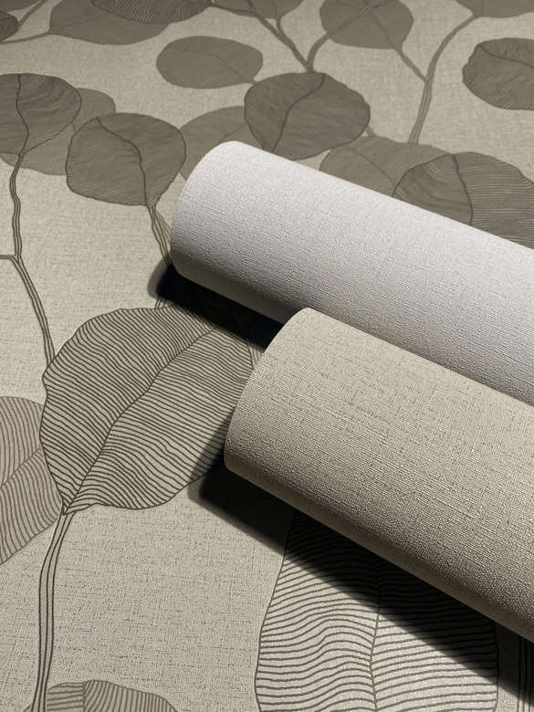 Vliestapete Braun Textiloptik für Wohnzimmer Schlafzimmer Büro marburg Tapete 