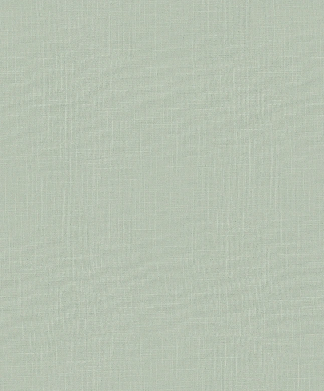 Papel pintado no tejido textil, liso texturado moderno mate en verde 