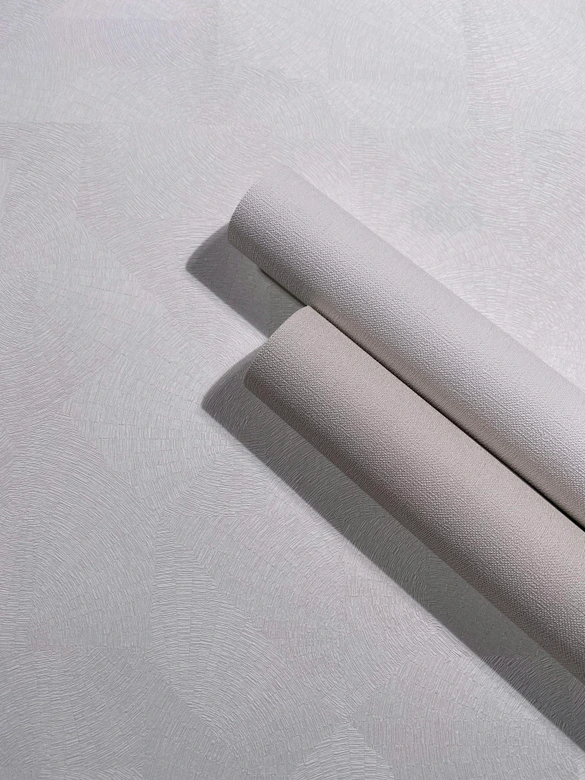 Vliestapete Struktur Grafisch Geometrisch matt in Weiß  