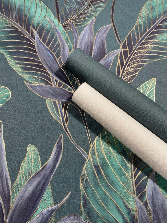 Vliestapete Betonoptik Uni Modern matt in Grün  