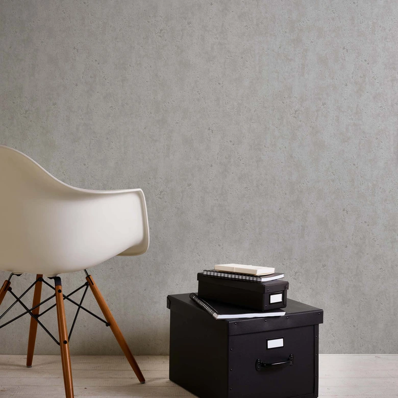tapet gips-optik grå - non-woven tapet A.S. Création 