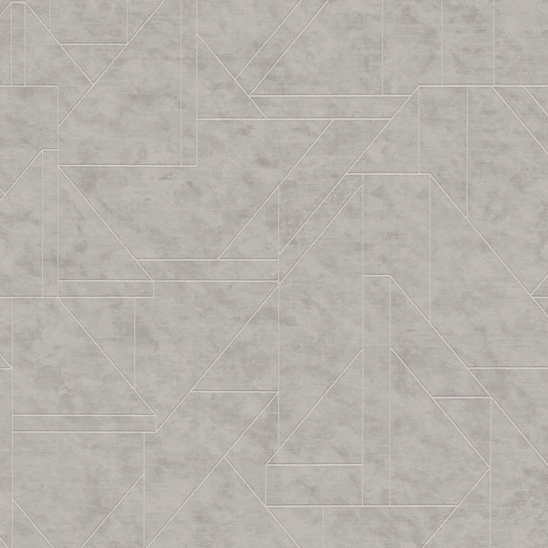 Designerska tapeta szara nowoczesna - graficzna tapeta włókninowa do salonu, sypialni, przedpokoju 