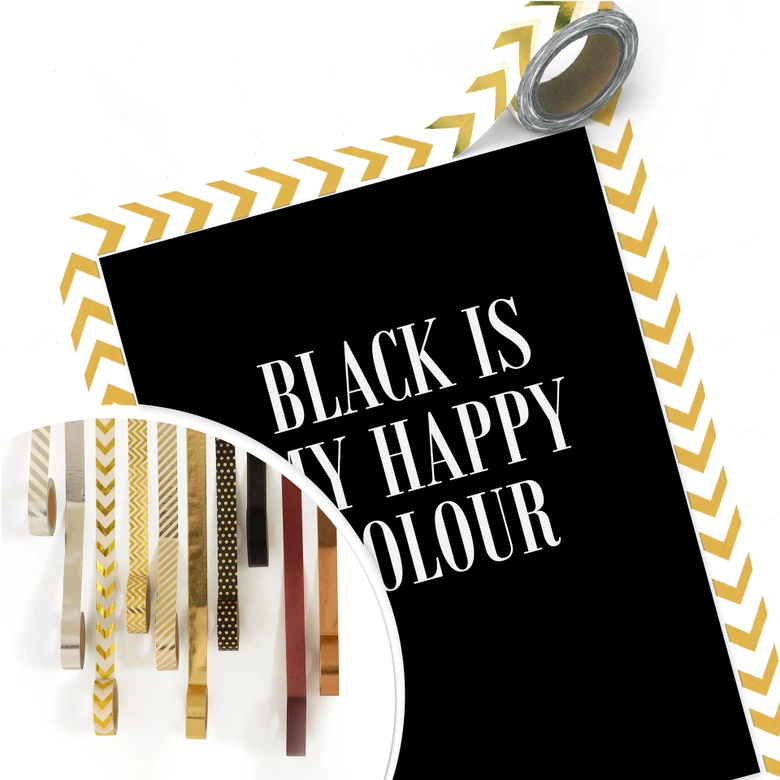 Poster Black is my happy colour 