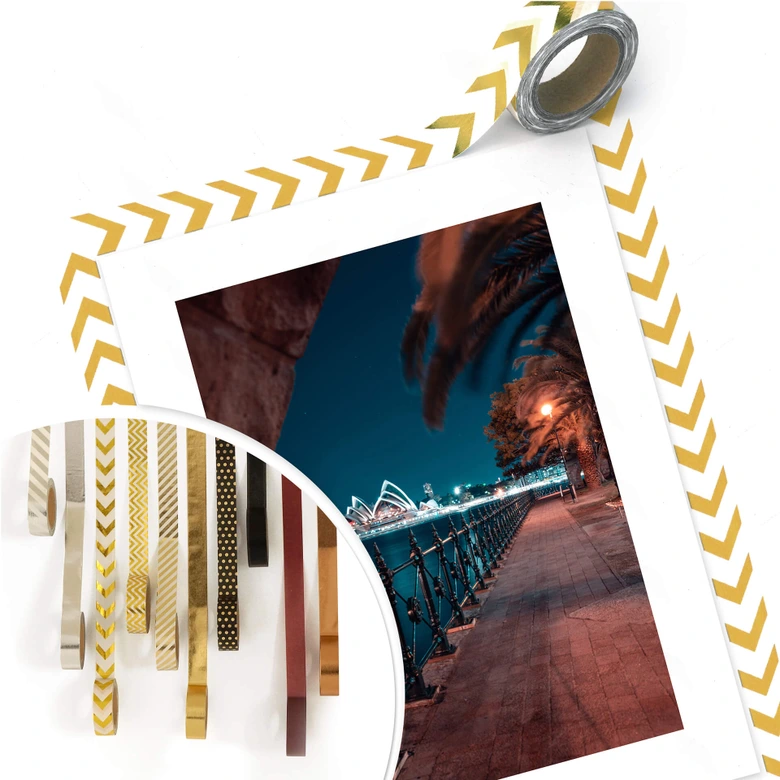 Poster Sydney bei Nacht - Die Promenade 
