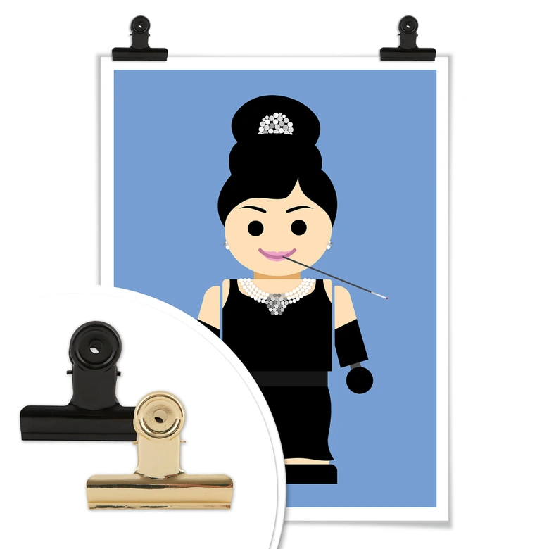 Poster Gomes - Audrey Hepburn Spielzeug 