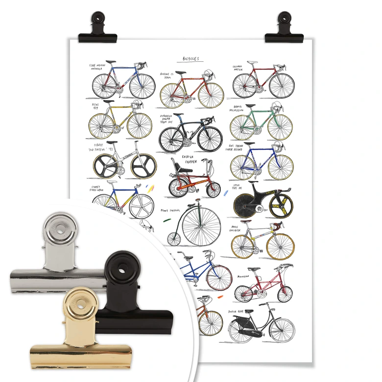 Poster Sparshott - Vélos 