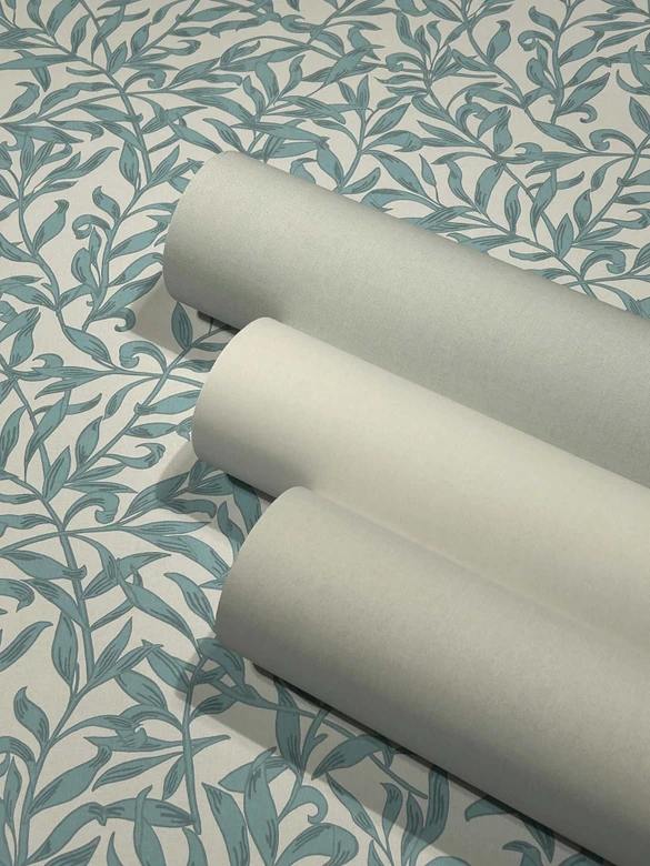 Tapeta z włókniny liście, motyw liści kwiatowa natura w kolorze szarym 