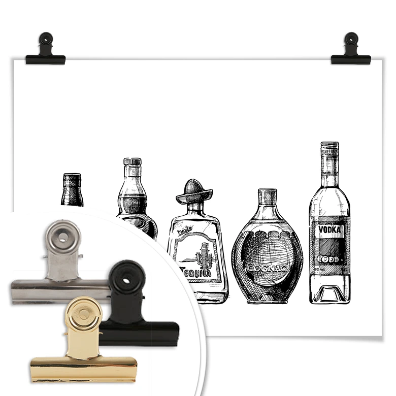 Poster Five bottles of fun 