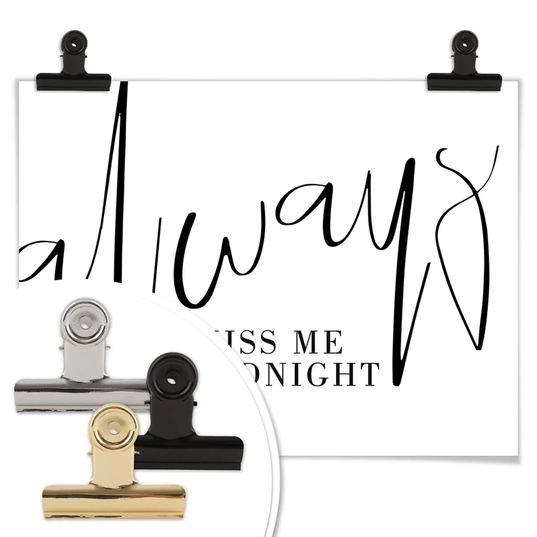 Póster Siempre un beso de buenas noches 