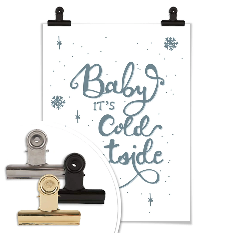 Poster Baby it's cold outside 