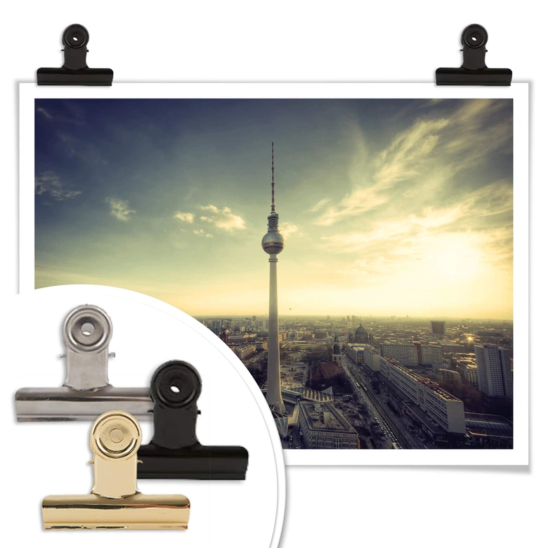 Póster Panorama de la Torre de TV de Berlín 