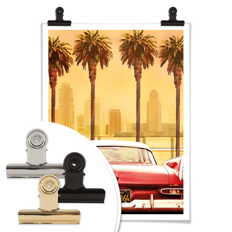 Póster Butterworth - Coche antiguo en Los Ángeles 