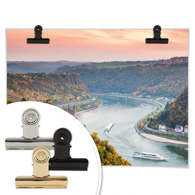 Poster Colombo - Der Rhein im Herbst 