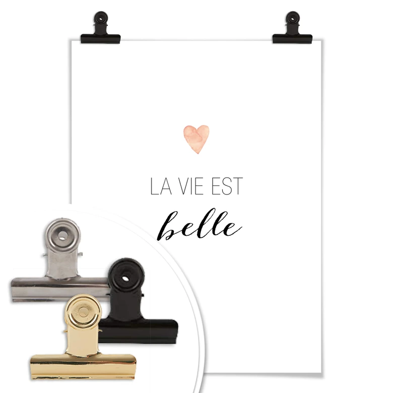 Poster Confetti & Cream - La vie est belle 