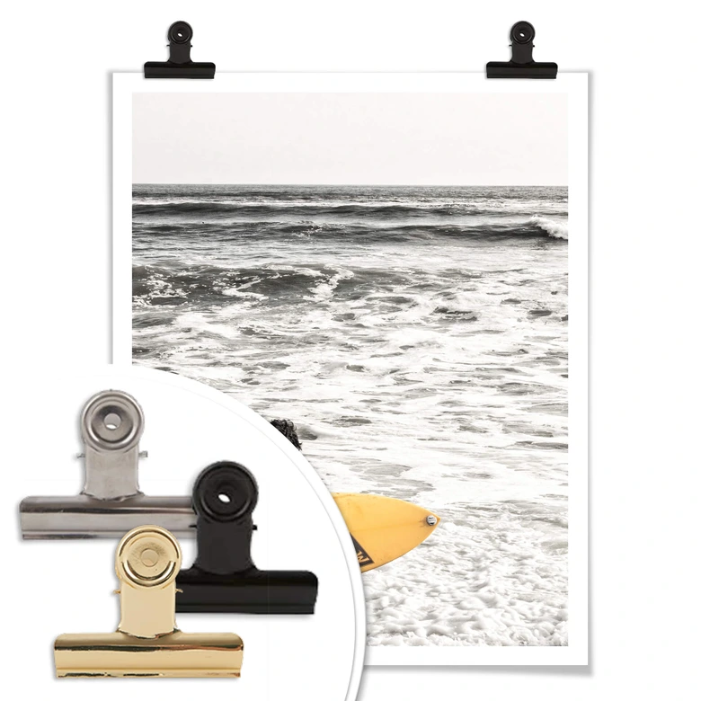 Poster - Das gelbe Surfbrett 