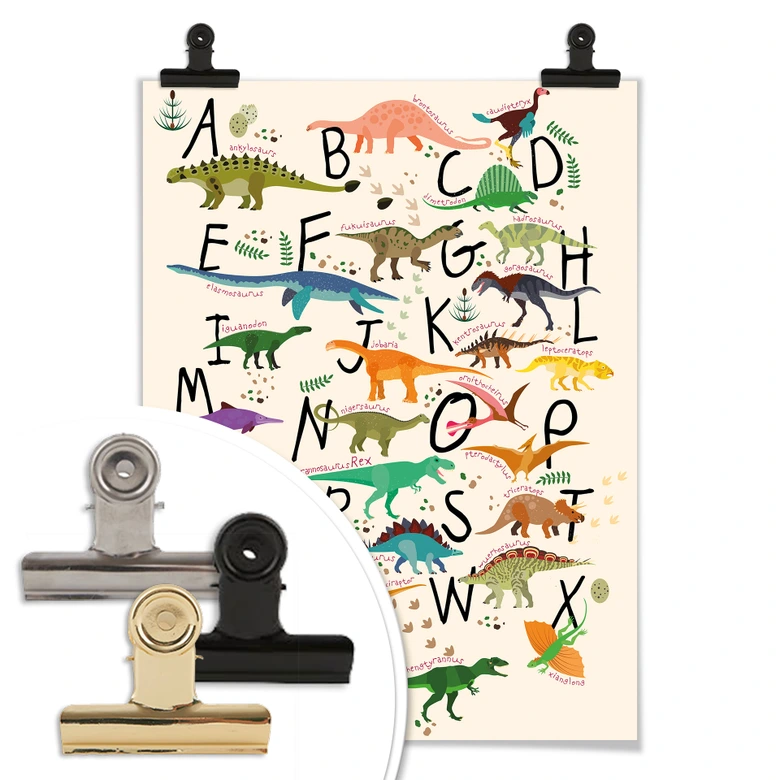 Poster Dinosaur Alphabet 