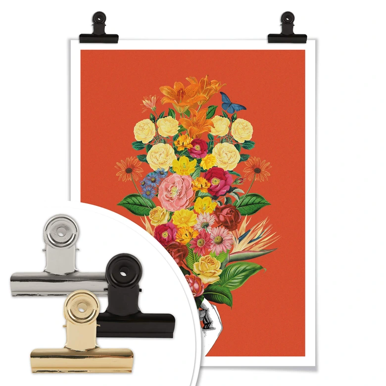 Poster Frida Floral Studio - Botanical Red 