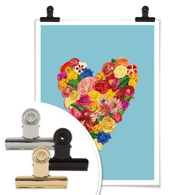 Poster Frida Floral Studio - Heart Floral 