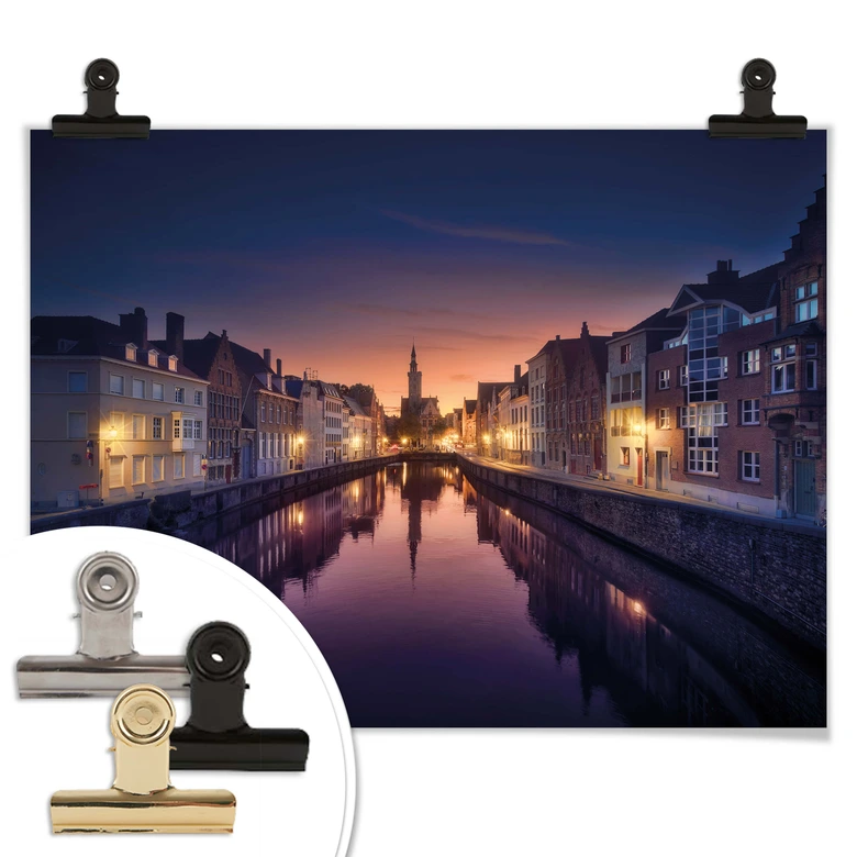 Poster García - Sunset in Brugge 