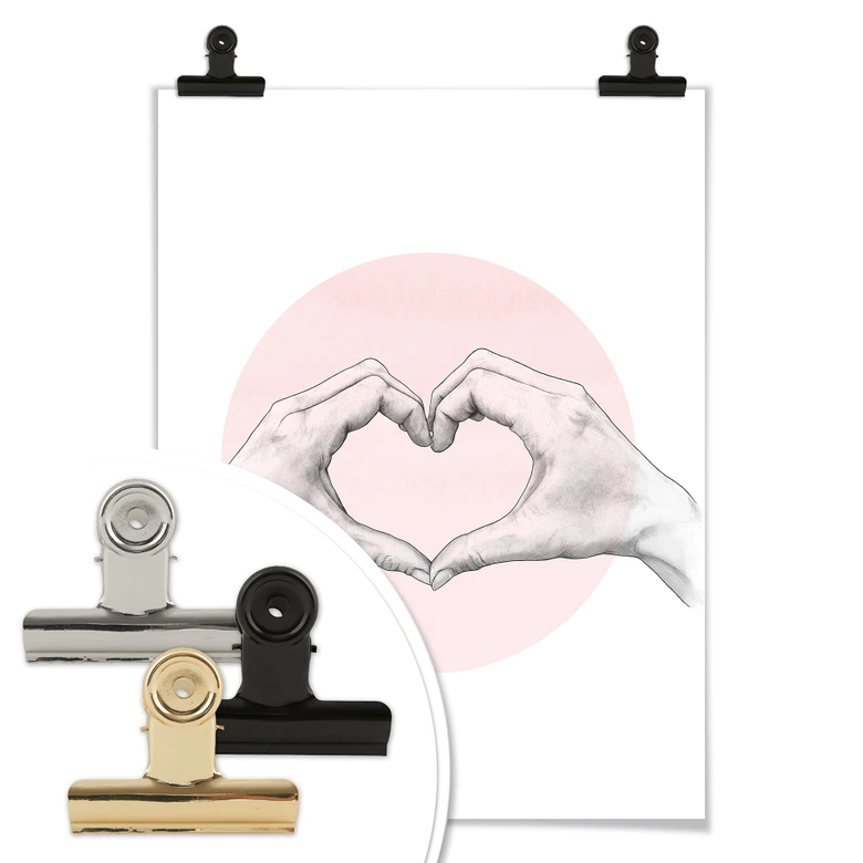 Poster Graves - Main en coeur 