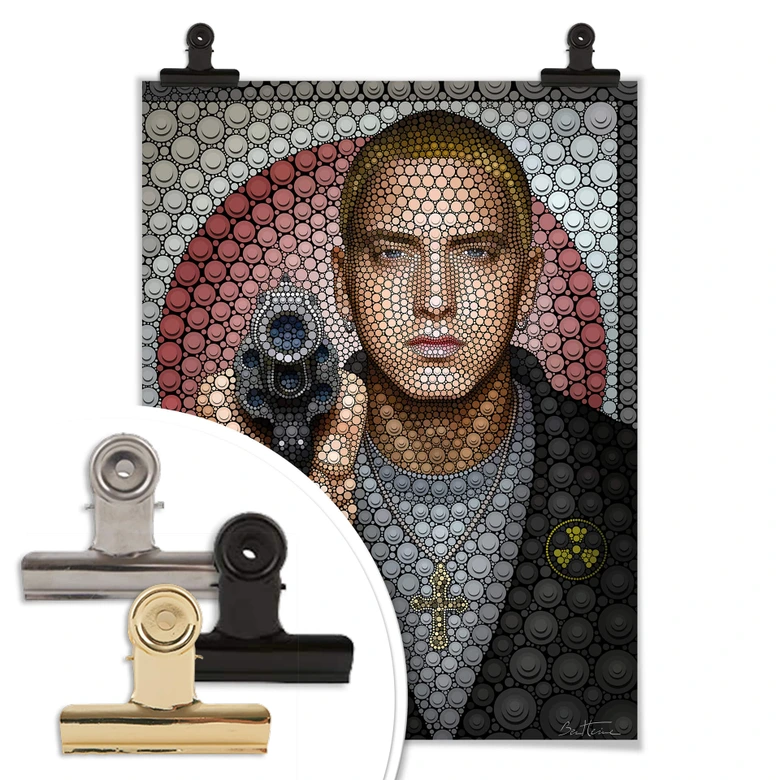 Poster Ben Heine - Circlism: Eminem 