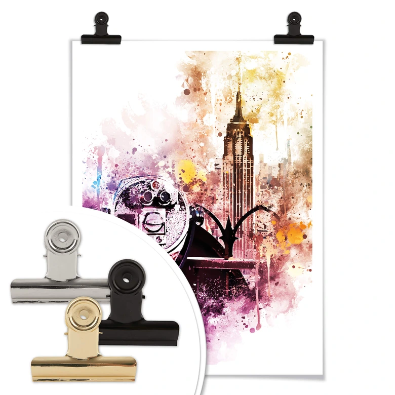 Poster Hugonnard - Watercolour New York View 