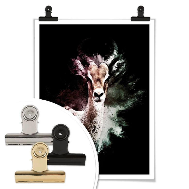 Poster Hugonnard - Wild Explosion: Antilope 
