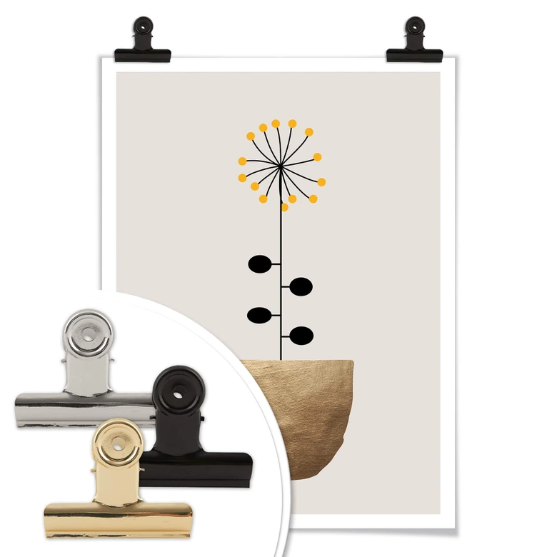 Plakat - Kubistika - Lille solsikke 