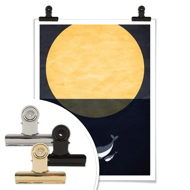 Poster Kubistika - Full Moon 