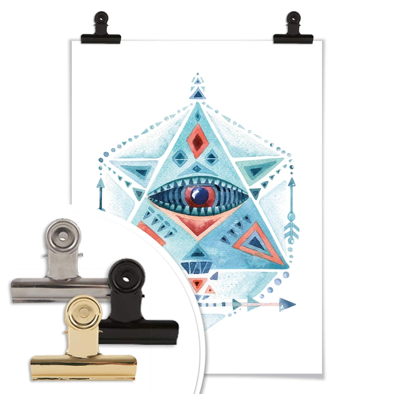 Poster Kvilis - Blaues Prisma 