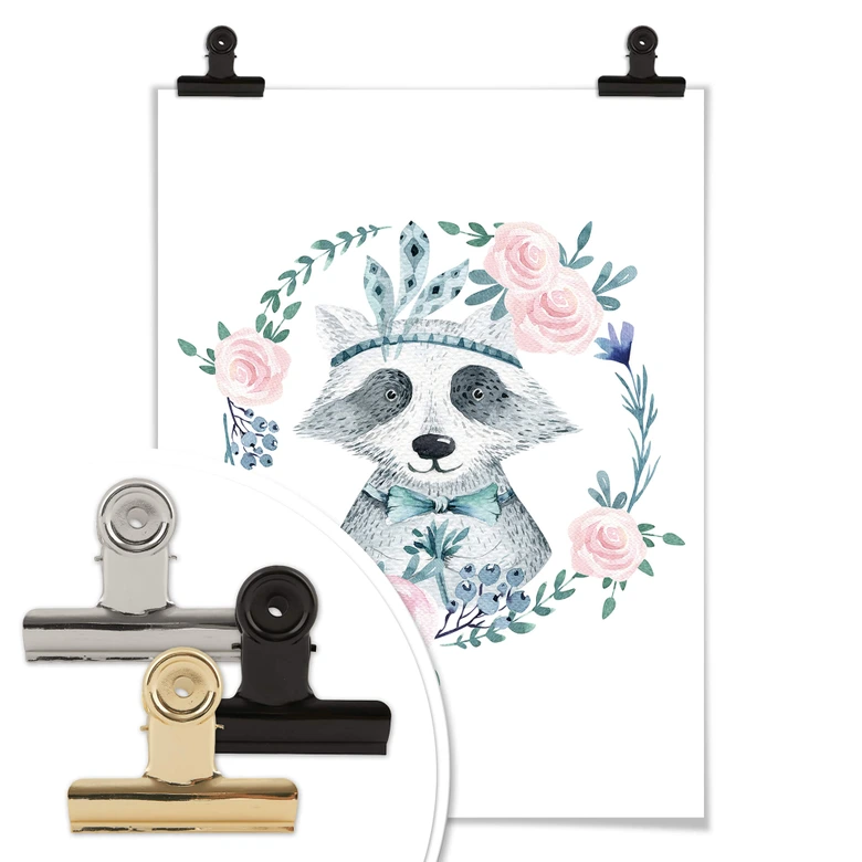 Poster Kvilis - Waschbär 01 