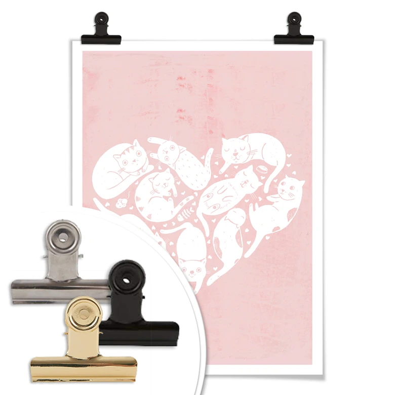 Poster Loske - Cat Heart 