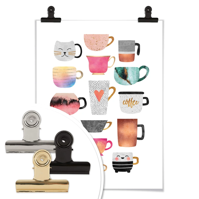 Poster Fredriksson - Kaffeetassen: Buntes Allerlei 