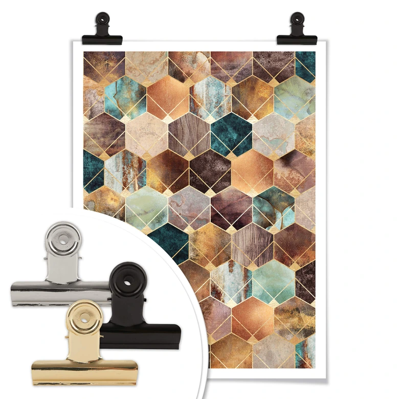 Poster Fredriksson - Hexagone: Gold und Kupfer 