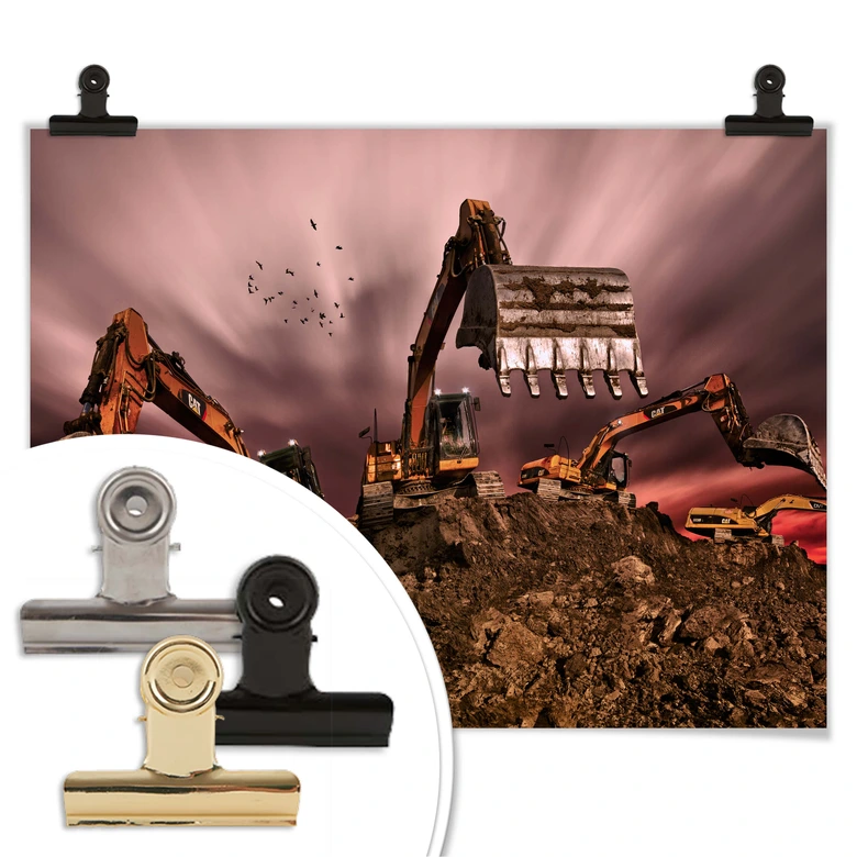 Poster Majkut - Travail de chantier 