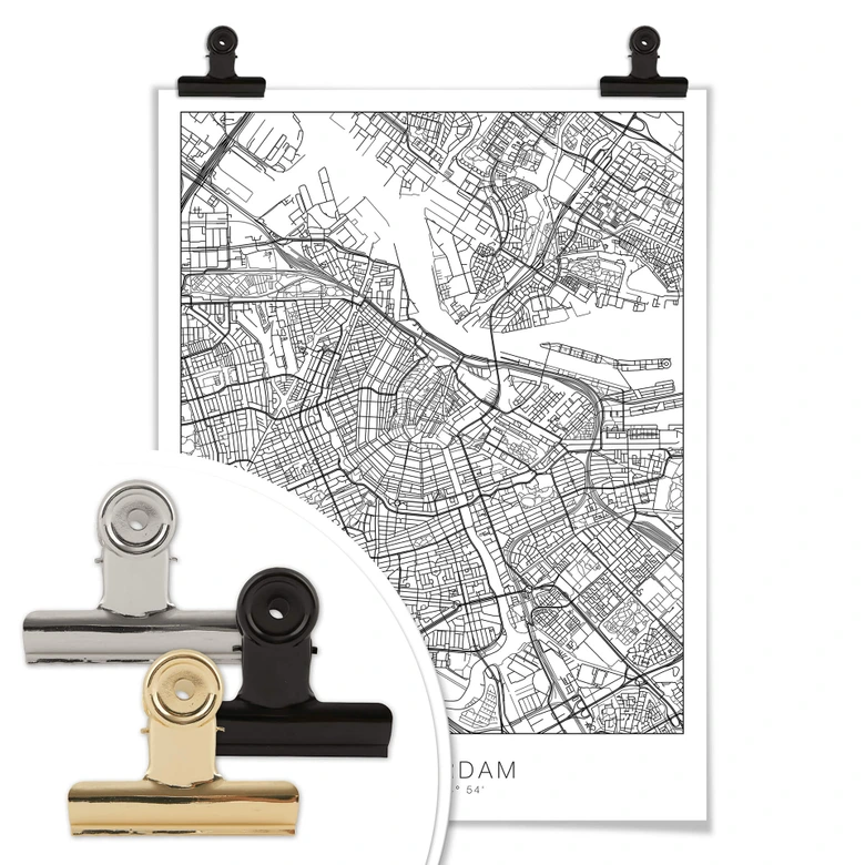 Poster Plan d'Amsterdam 