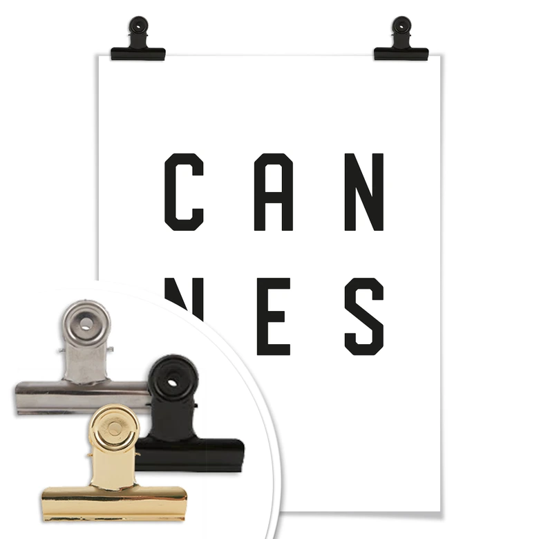 Poster - Typografi Cannes 