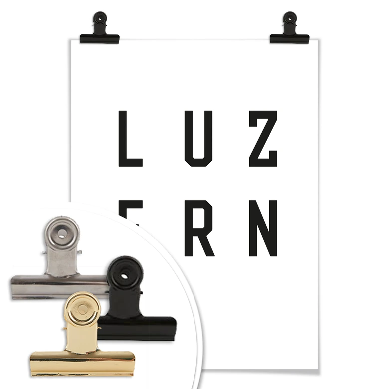Poster - Typographie Luzern 