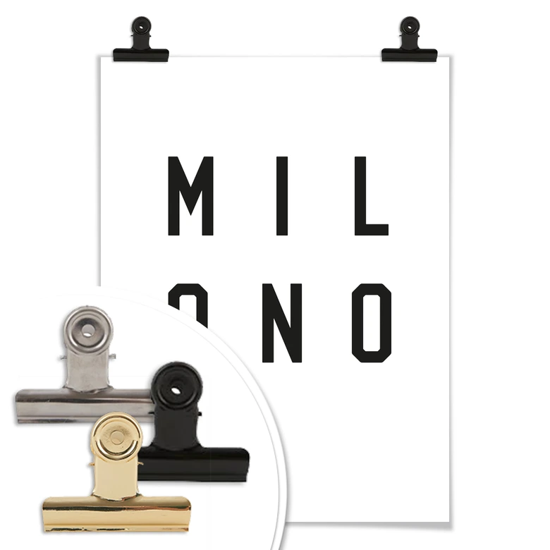 Poster - Typographie Milano 
