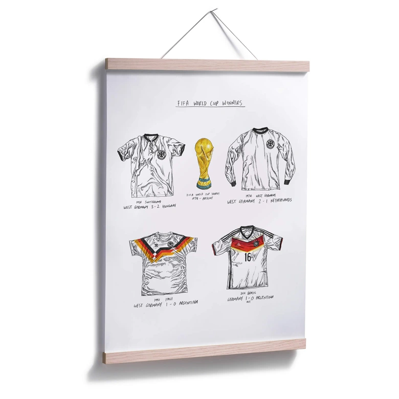 Poster Sparshott - Maillots de foot Allemagne 