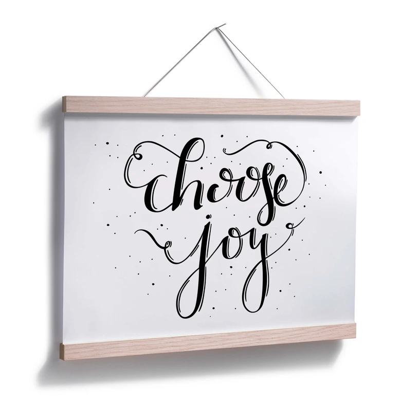 Poster Choose Joy - weiß 