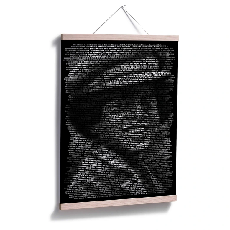 Poster Heine - Michael Jacksons Biographie 