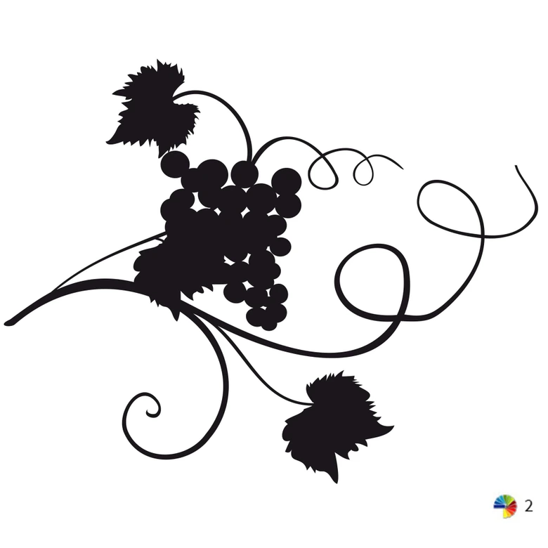 Wandtattoo Genießer Ecke 3 (2-farbig) 