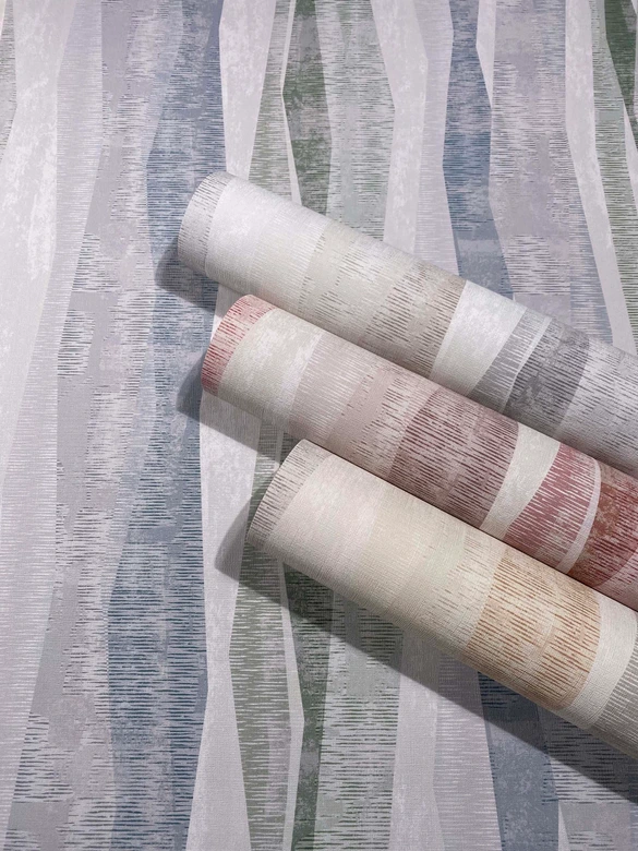 Vliestapete Streifen Grafisch Modern matt in Grau 