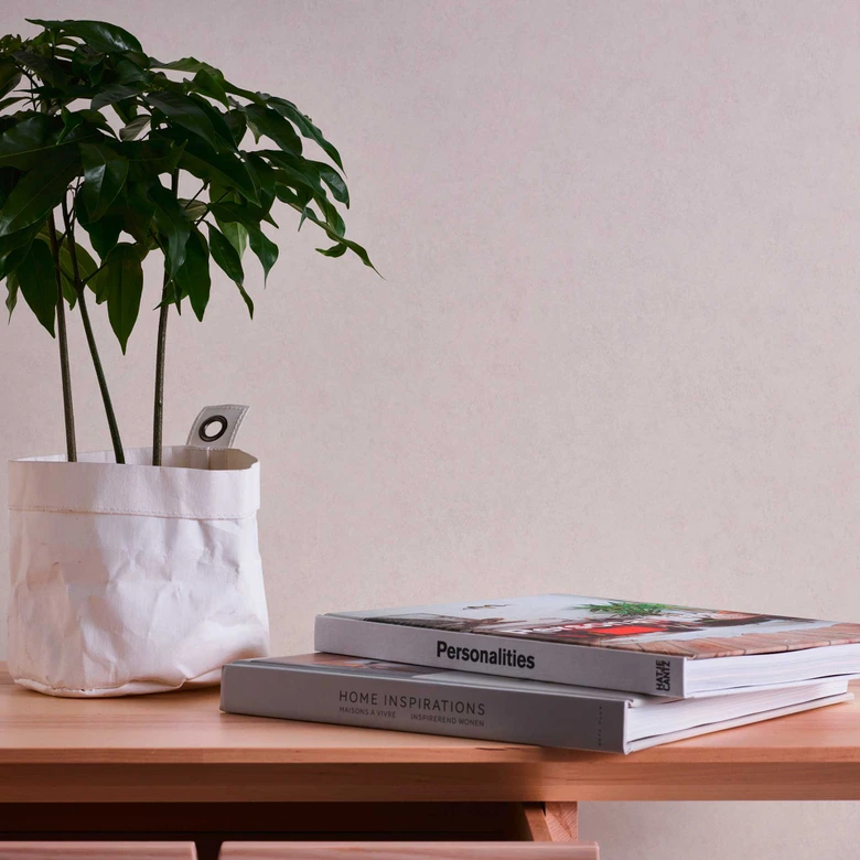 Enkel tapet kräm matt - modern non-woven tapet beige - vanlig tapet slät yta 