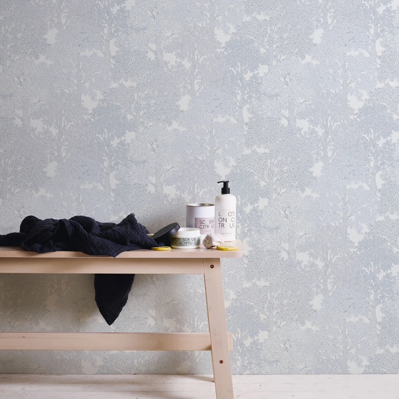 Architects Paper Floral Impression - Papier peint intissé de forêt, gris 