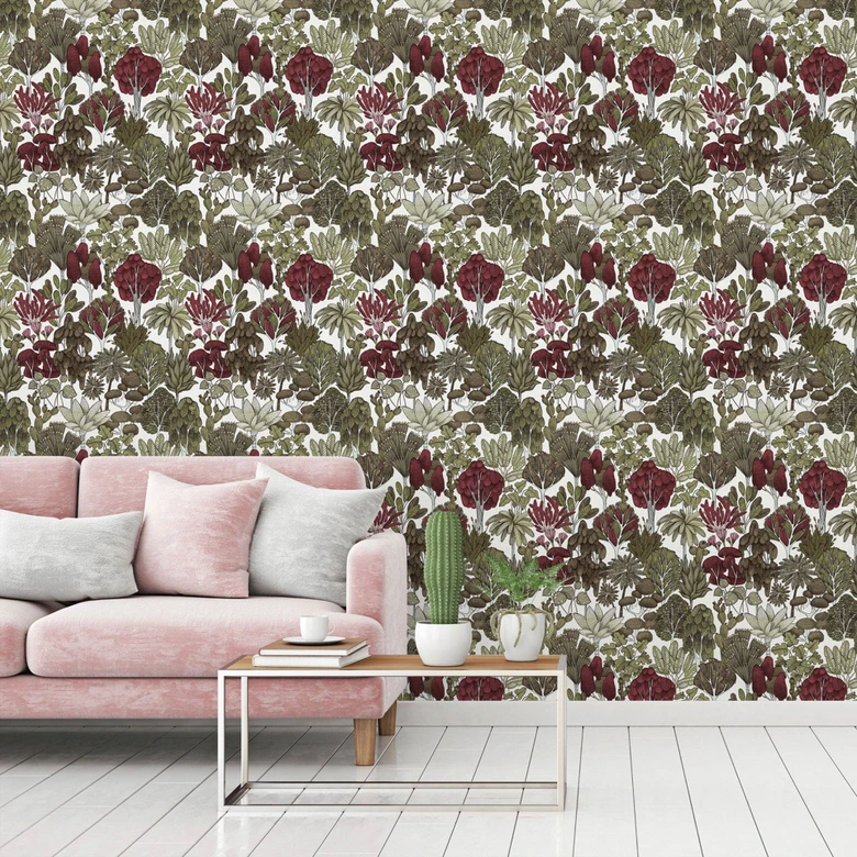 Architects Paper Floral Impression - Papier peint intissé jungle, vert 